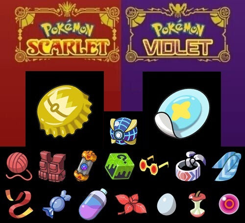 Pokemon Scarlet and Violet Any Held Item