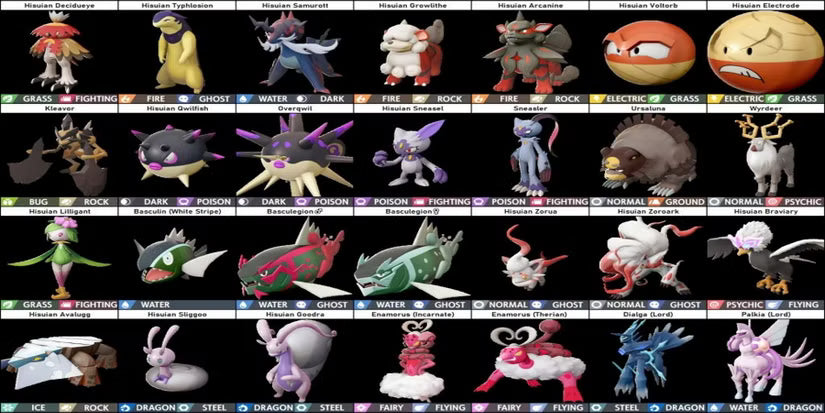 Hisui Regional Variants