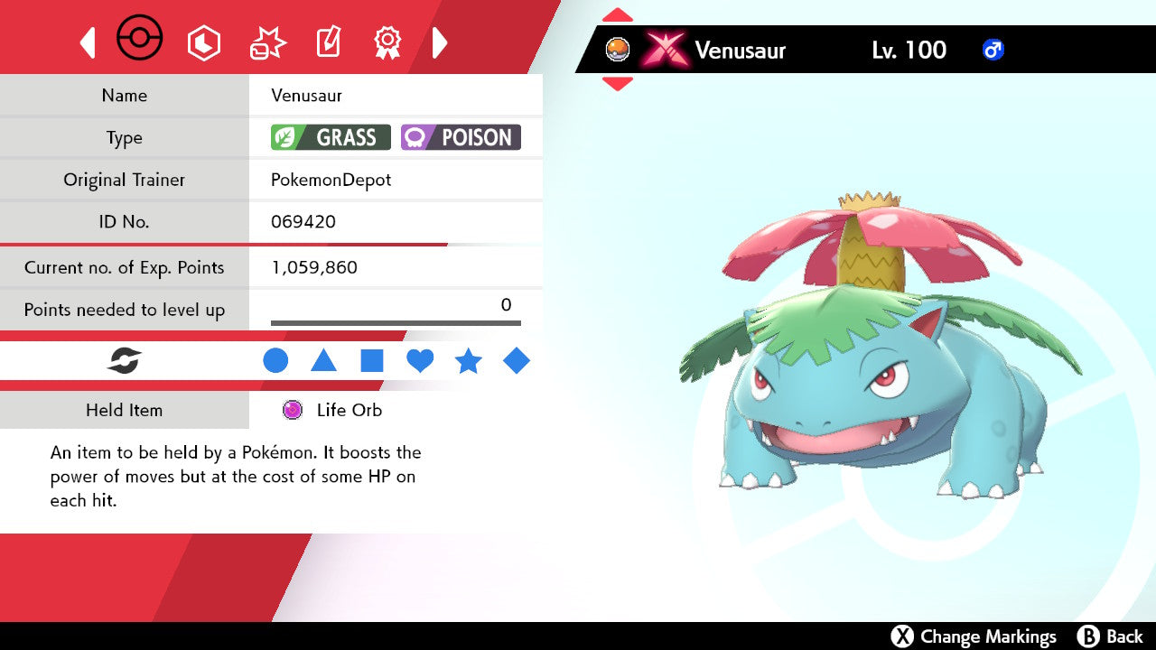 #3 Venusaur (G-max in SWSH)