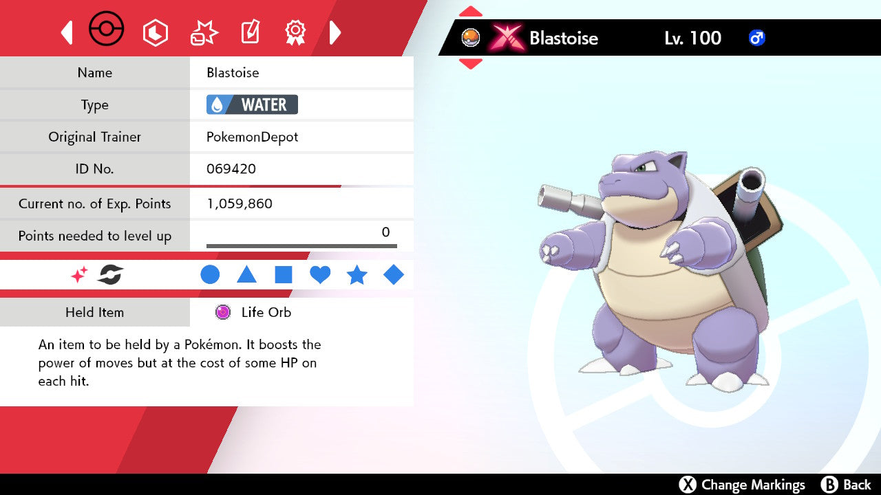 #9 Blastoise (G-max in SWSH)
