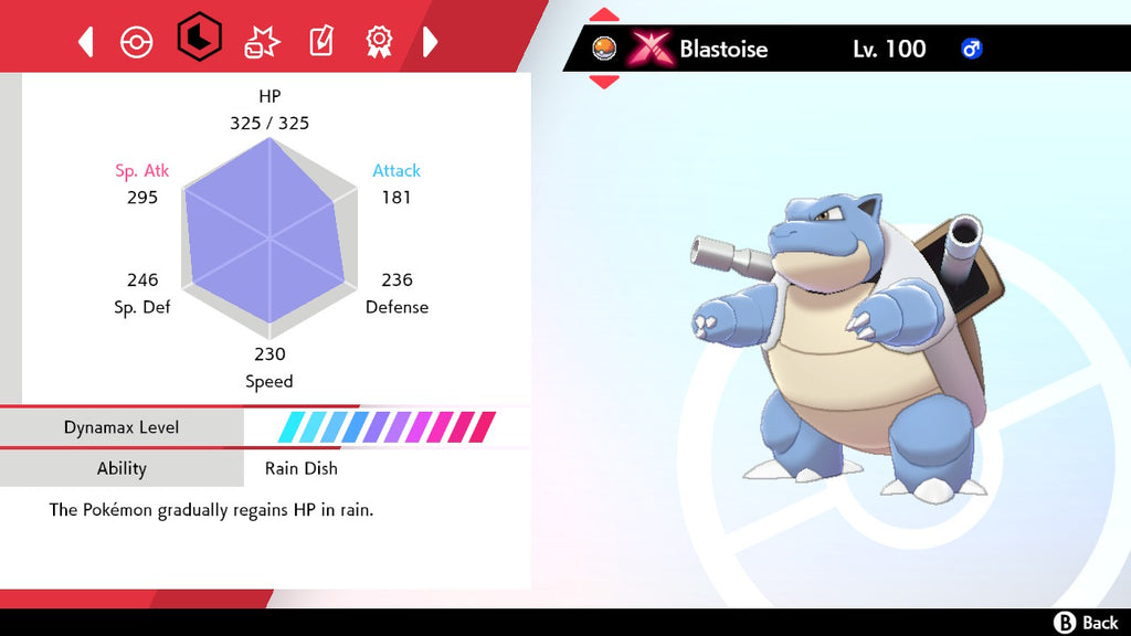 #9 Blastoise (G-max in SWSH)
