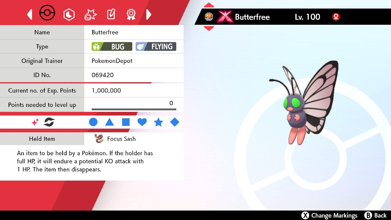 #12 Butterfree (G-max in SWSH)