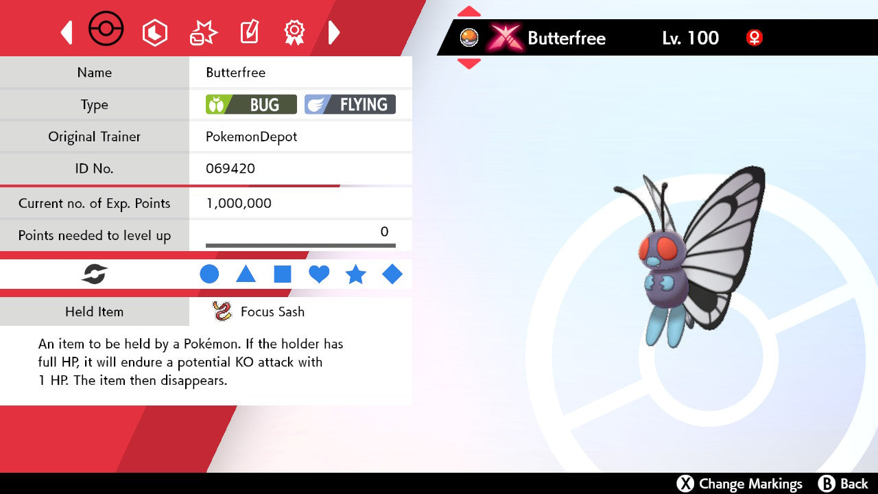 #12 Butterfree (G-max in SWSH)