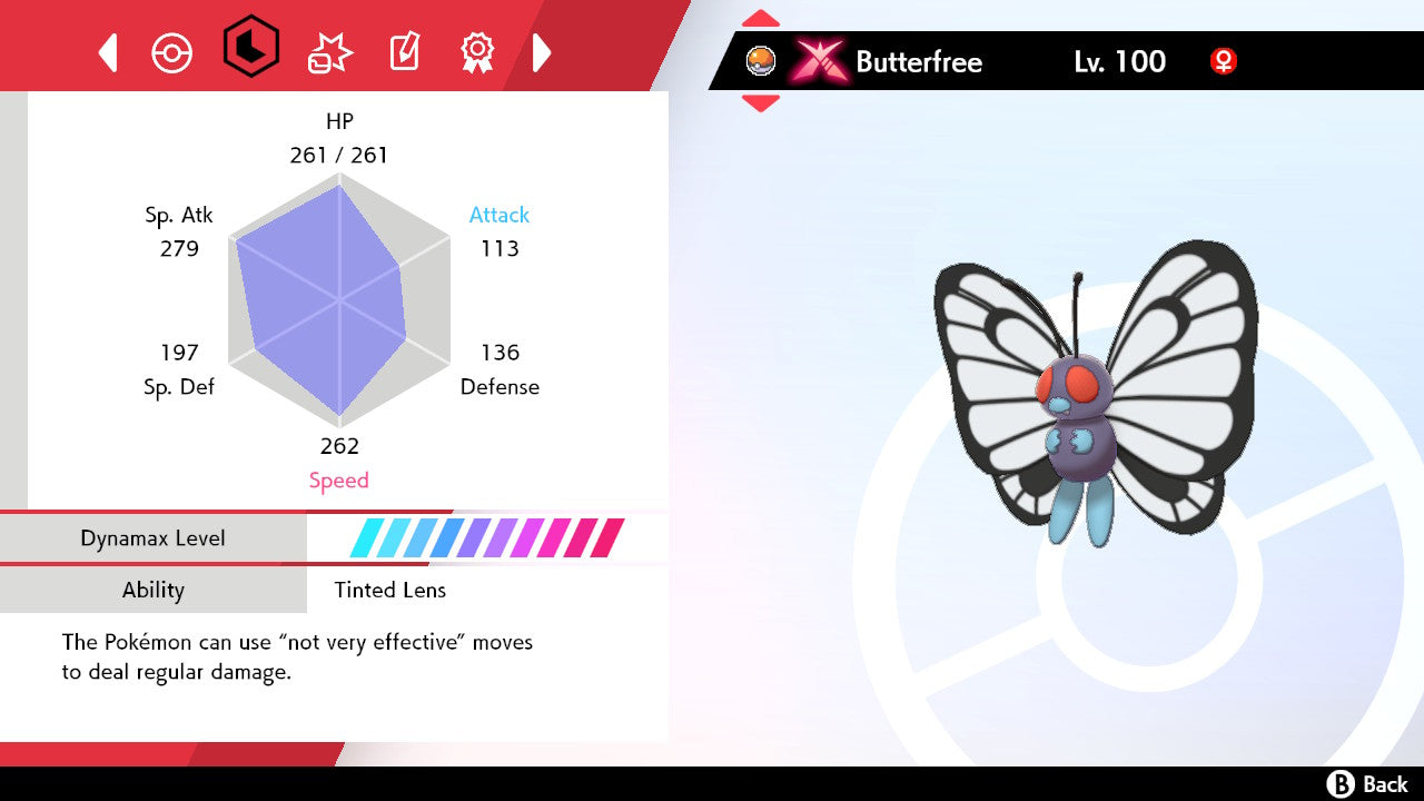 #12 Butterfree (G-max in SWSH)