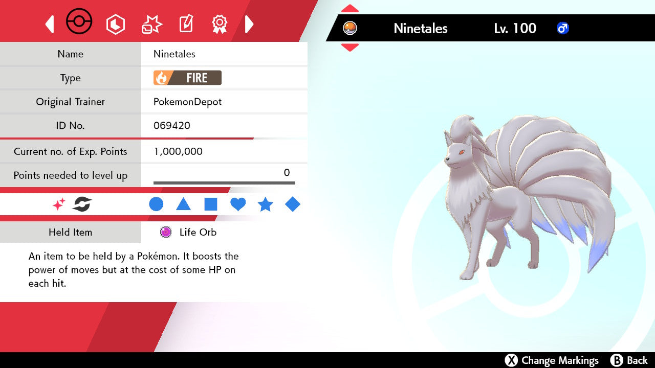 #38 Ninetails (Kanto or Alolan)