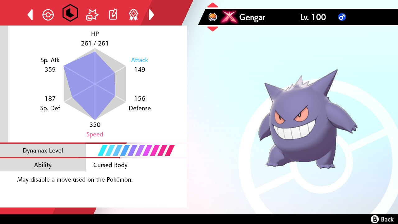 #94 Gengar (G-max in SWSH)