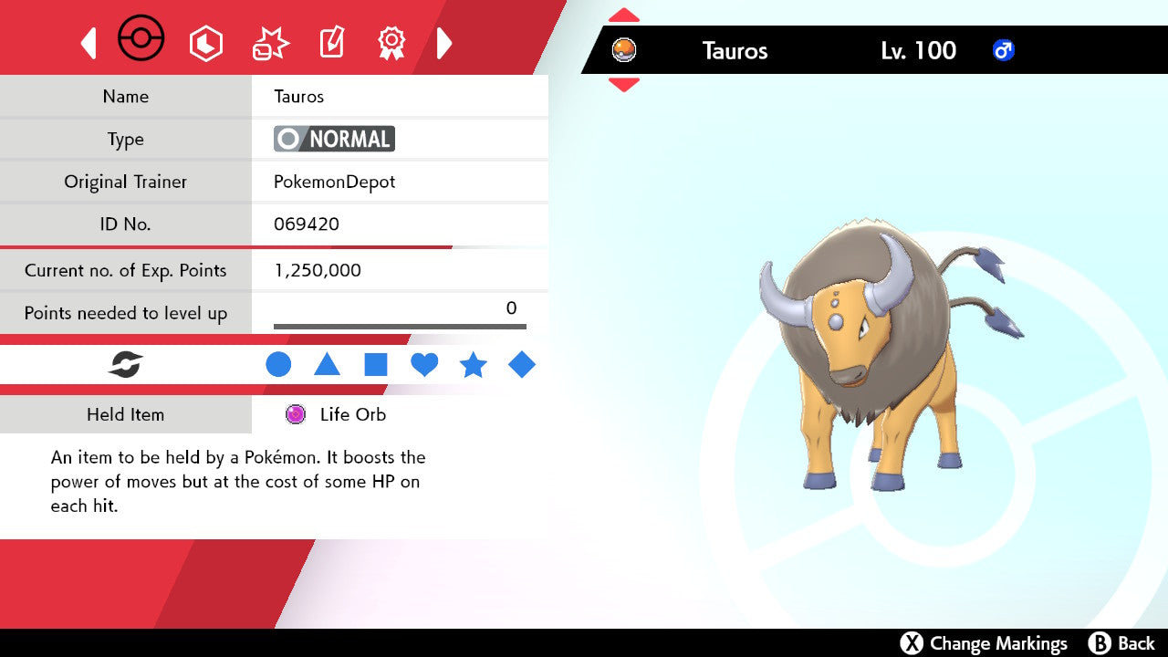 #128 Tauros (Kanto or Paldea)