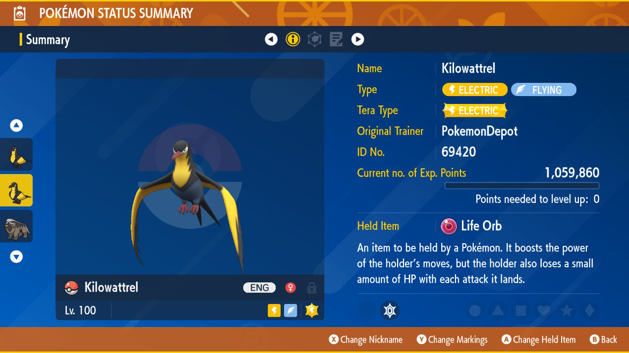 #941 Kilowattrel