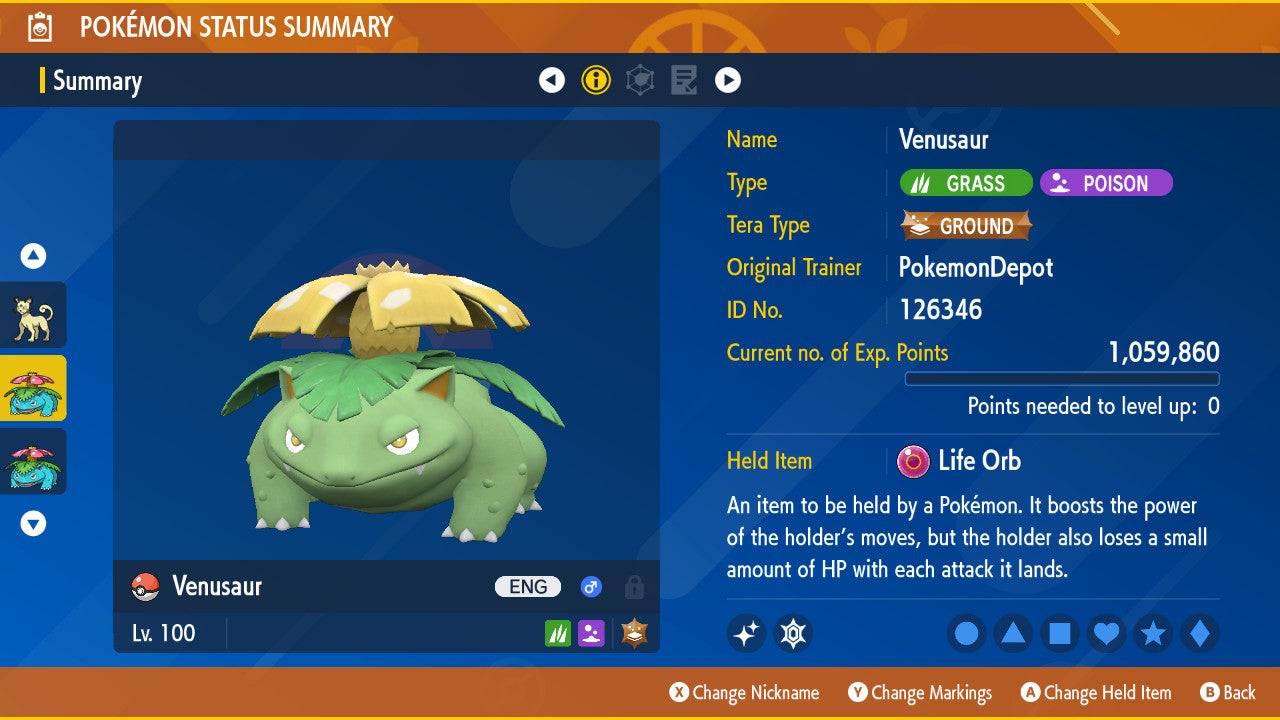 #3 Venusaur (G-max in SWSH)