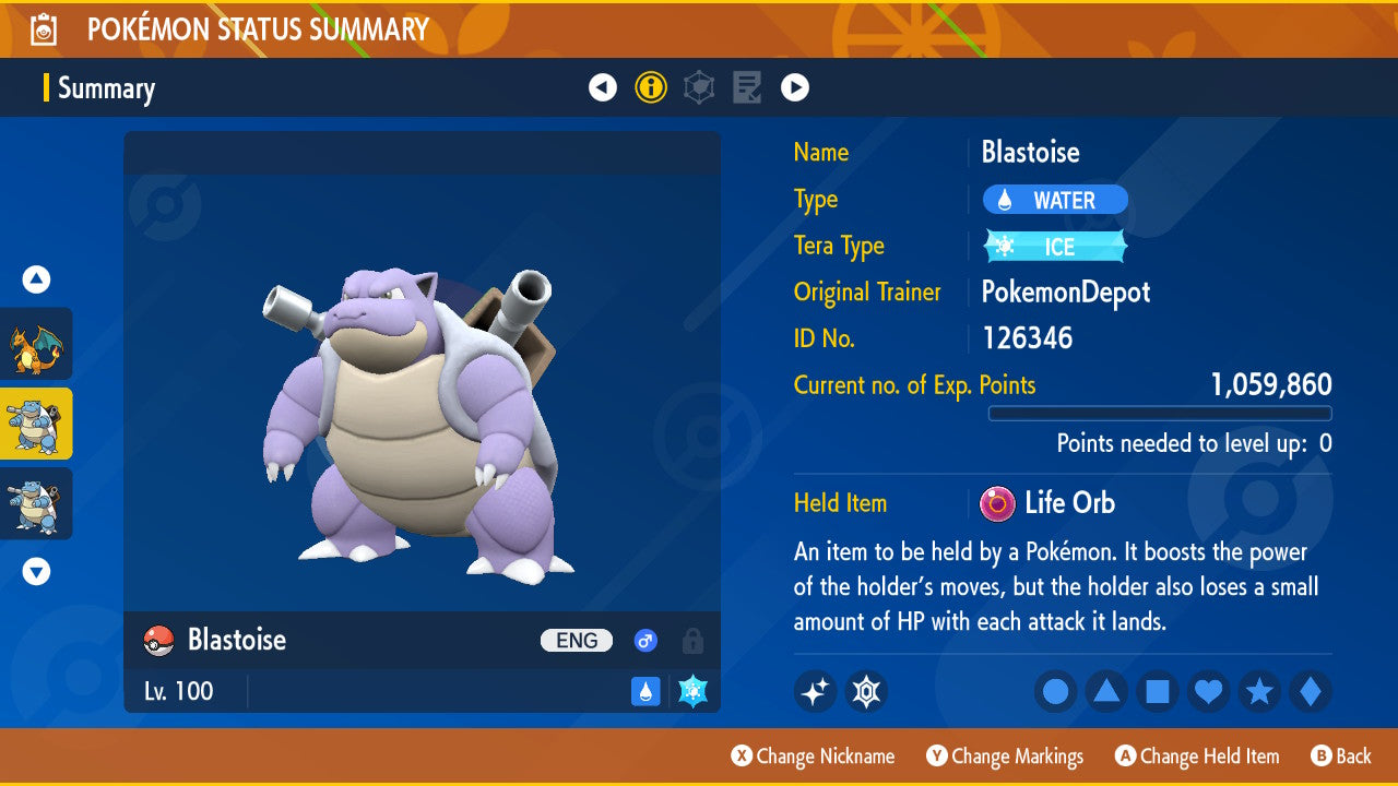 #9 Blastoise (G-max in SWSH)