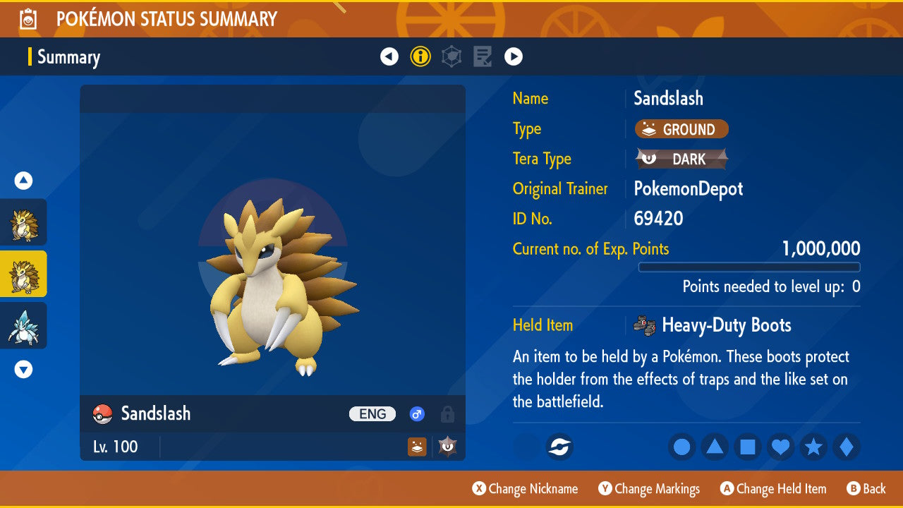 #28 Sandslash (Kanto or Alolan)