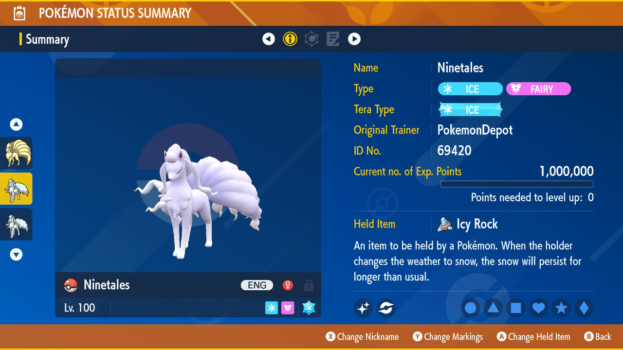 #38 Ninetails (Kanto or Alolan)