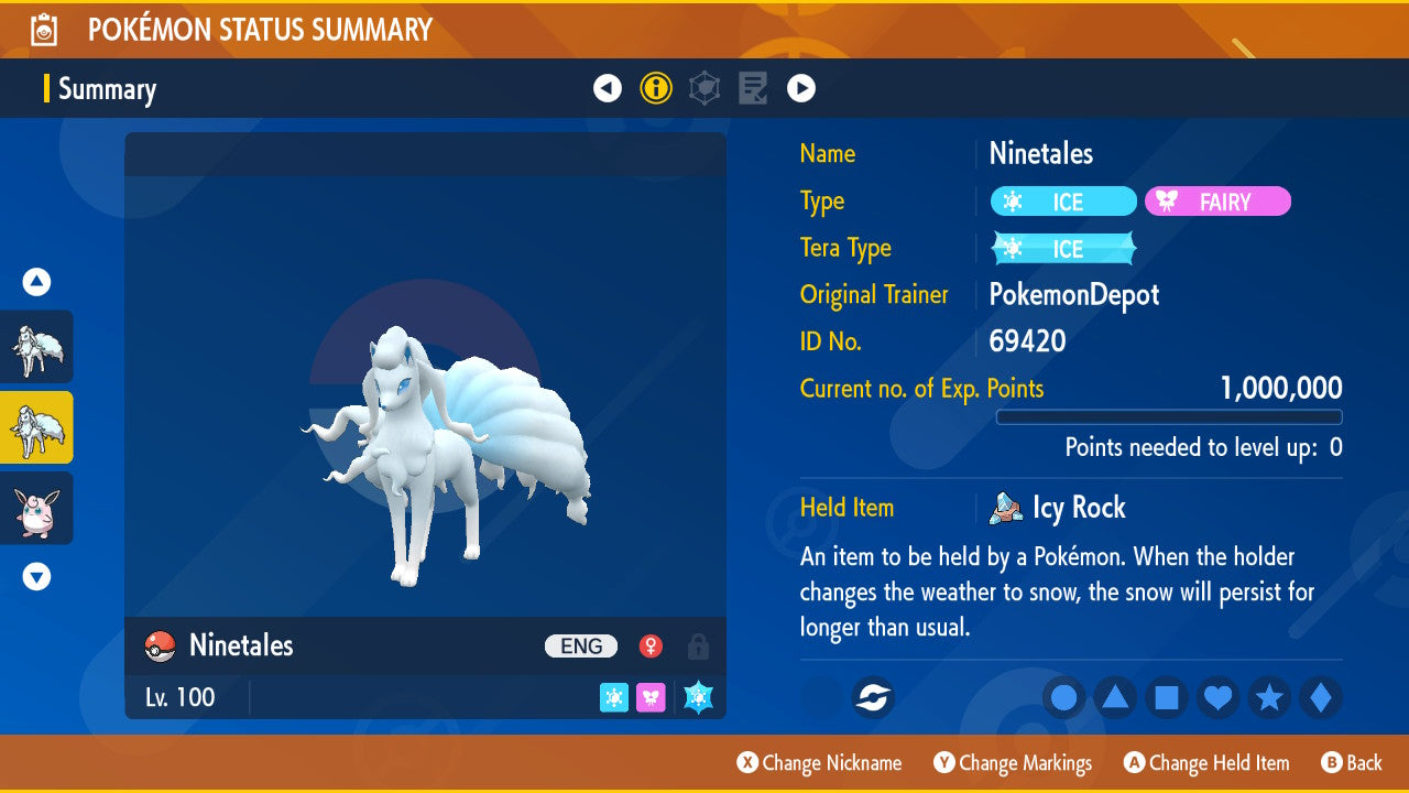 #38 Ninetails (Kanto or Alolan)