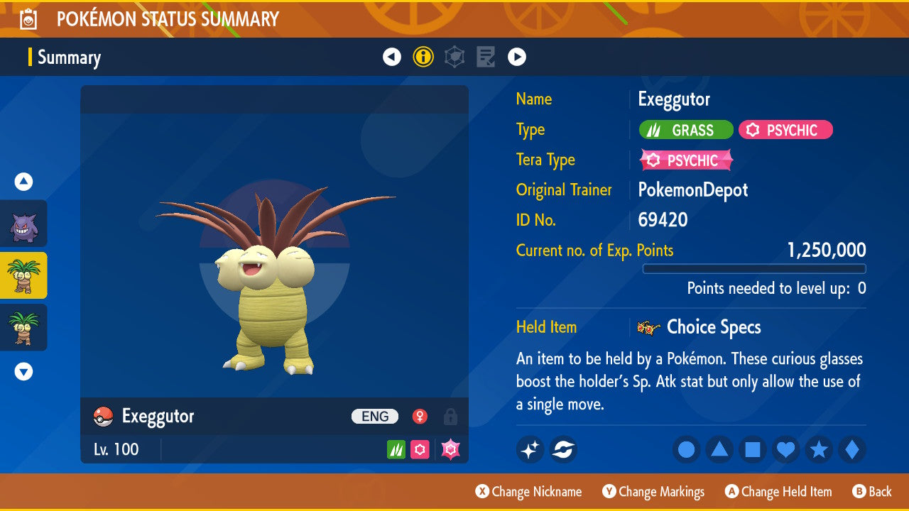#103 Exeggutor (Kanto or Alolan)