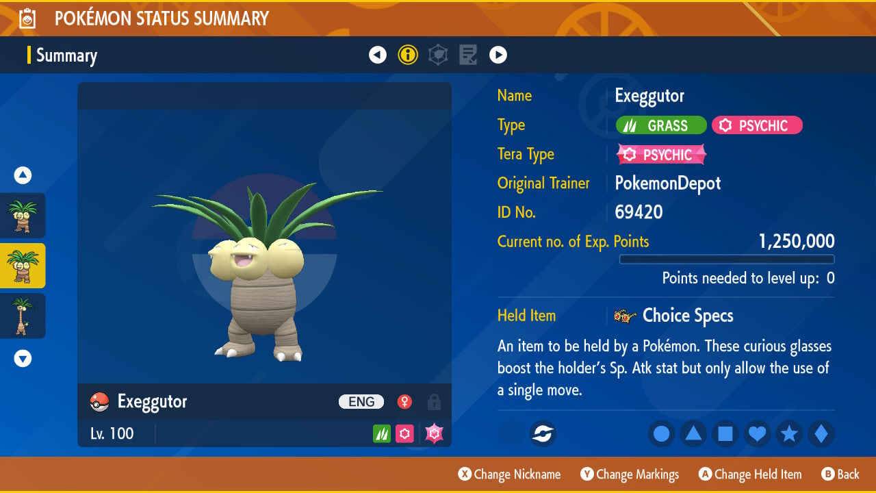 #103 Exeggutor (Kanto or Alolan)
