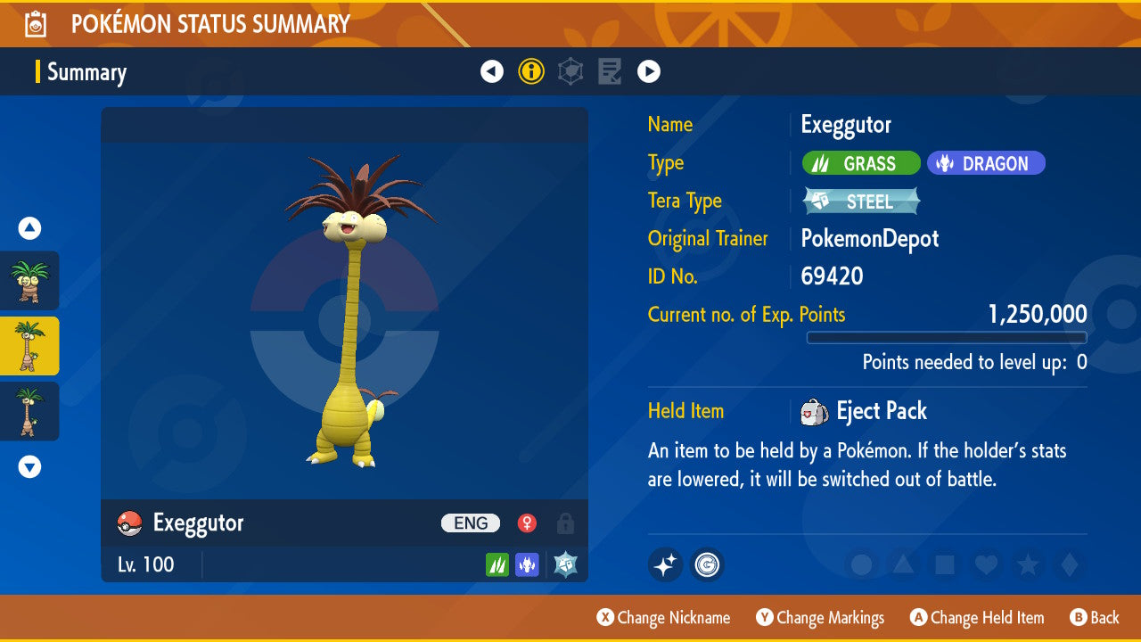 #103 Exeggutor (Kanto or Alolan)