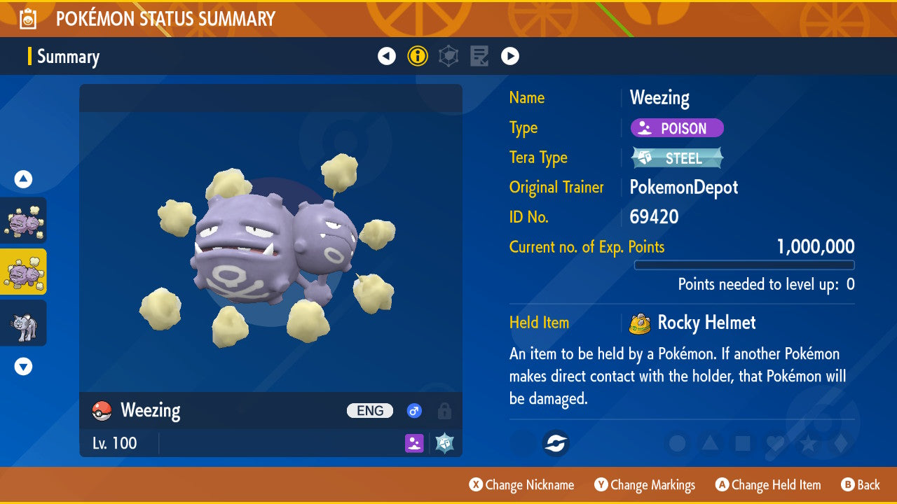 #110 Weezing (Kanto or Galarian)