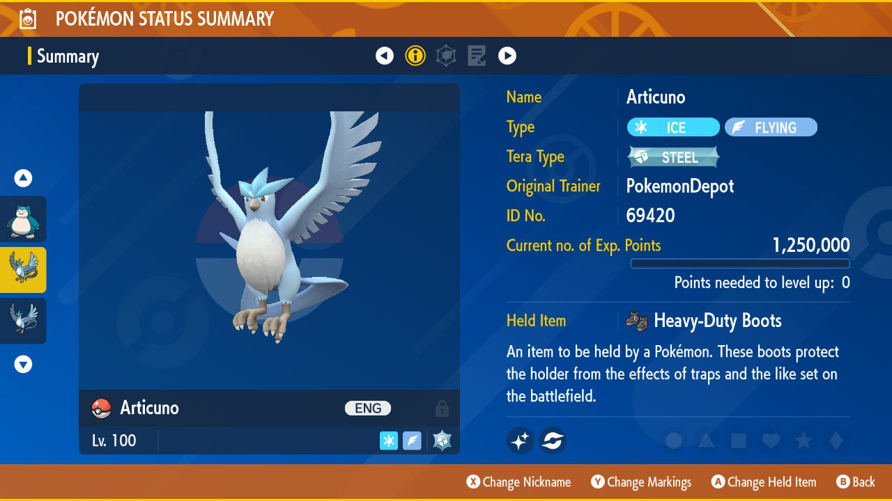 #144 Articuno (Kanto or Galarian)