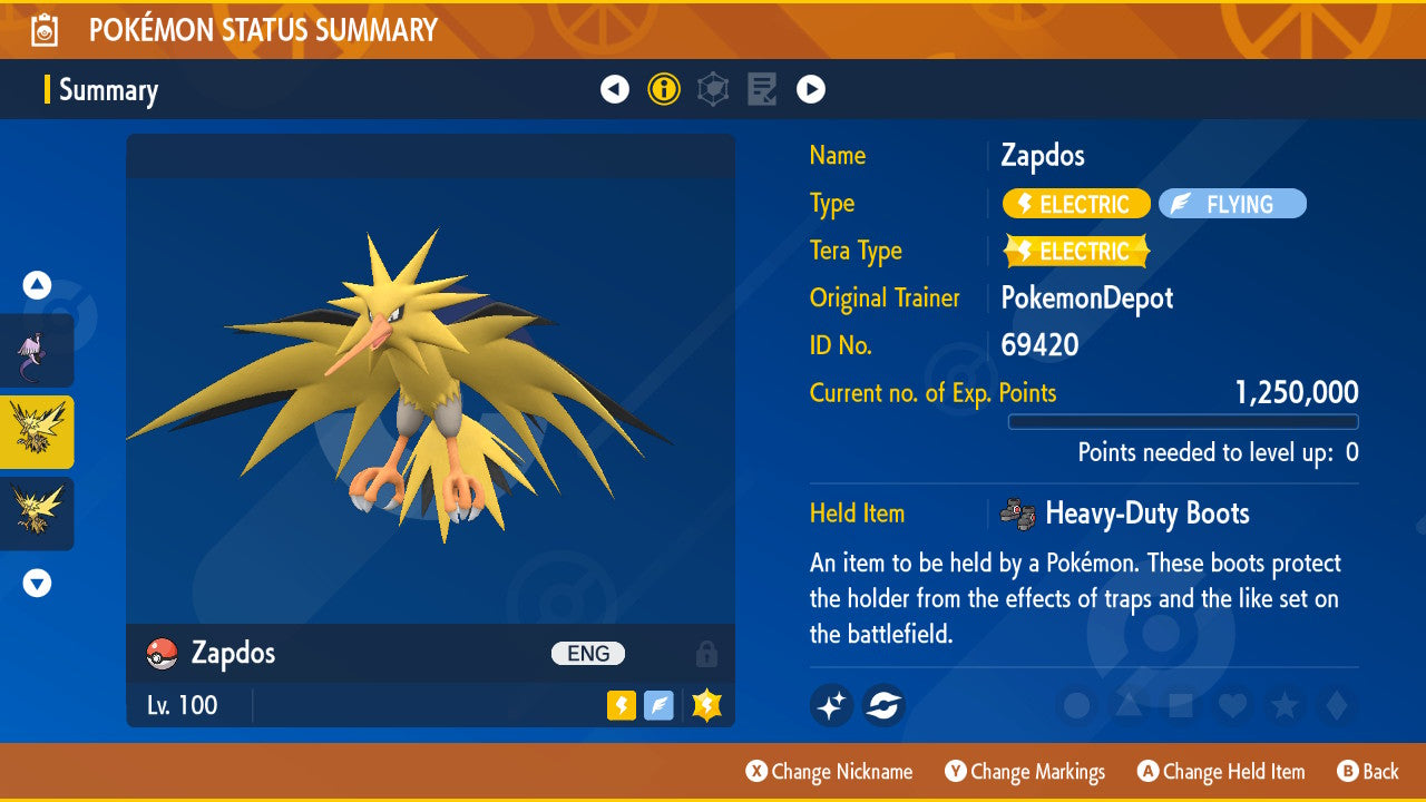 #145 Zapdos (Kanto or Galarian)