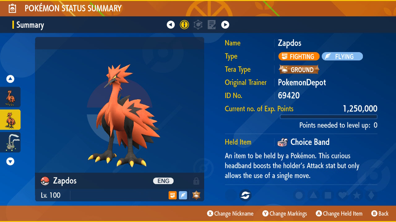 #145 Zapdos (Kanto or Galarian)