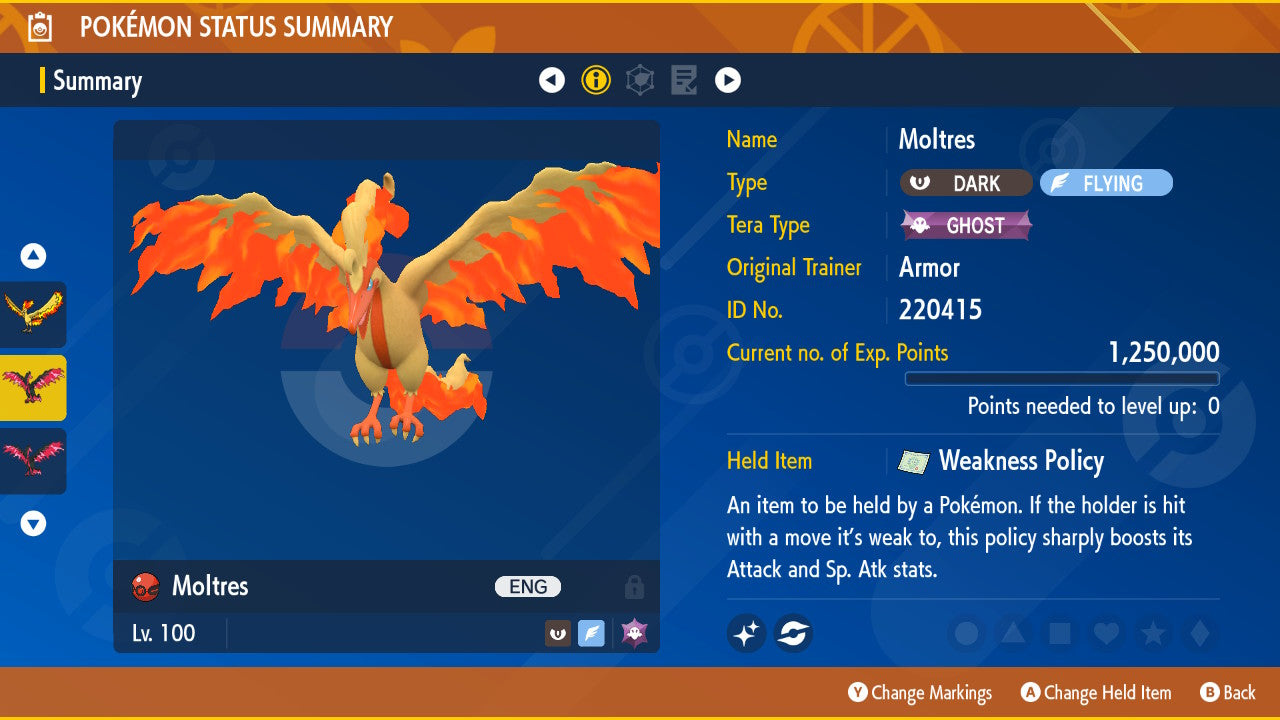 #146 Moltres (Kanto or Galarian)