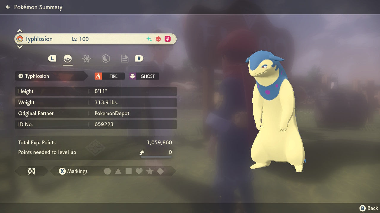 #157 Typhlosion (Johto or Hisui) (Alpha in PLA)