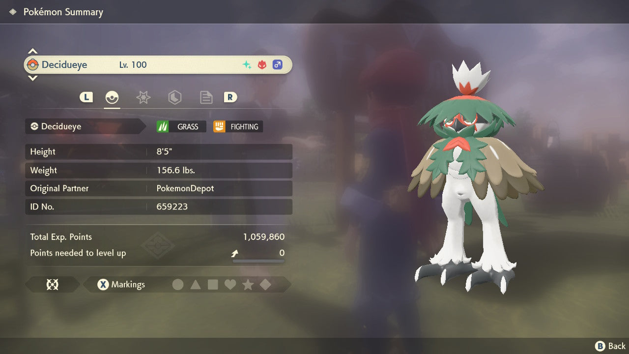 #724 Decidueye (Alola or Hisui) (Alpha in PLA)