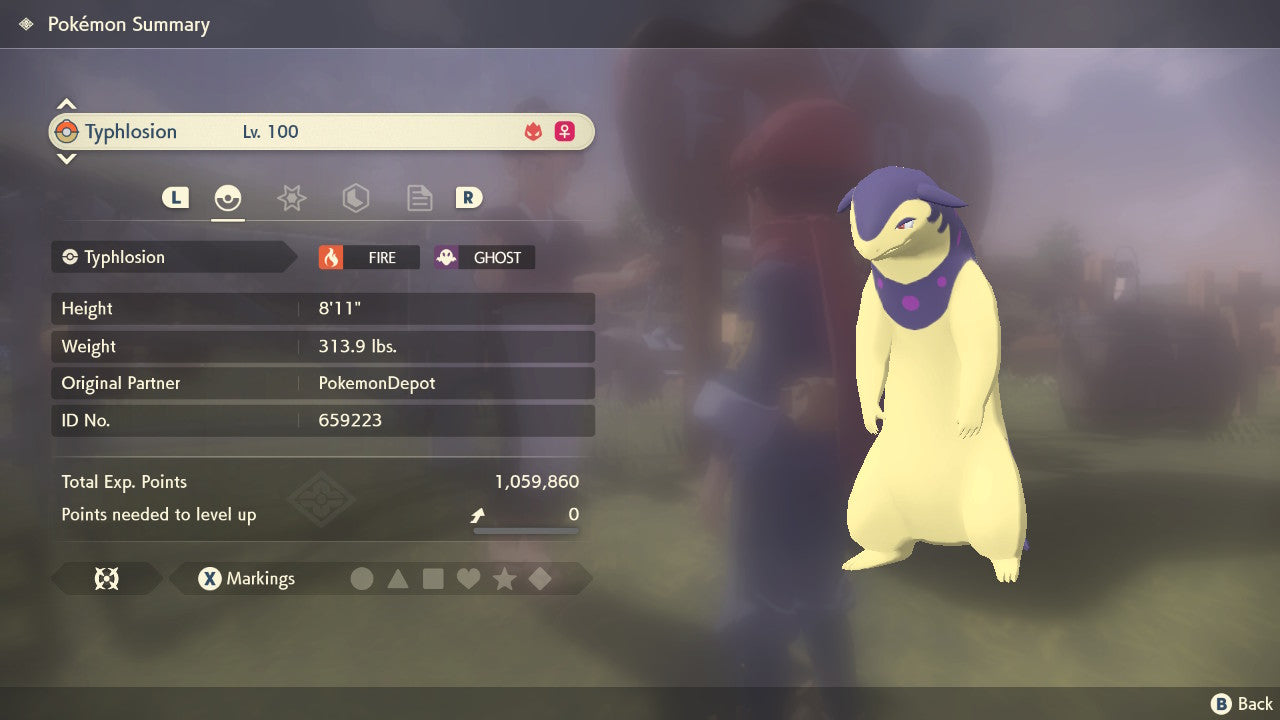 #157 Typhlosion (Johto or Hisui) (Alpha in PLA)